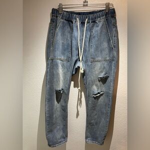 Talulah High Rise Boyfriend Fit Jeans Size Small Distress